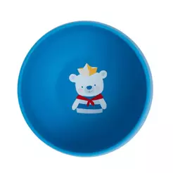 Bowl De Silicone Com Ventosa Ursinho Navy Azul Büp Baby
