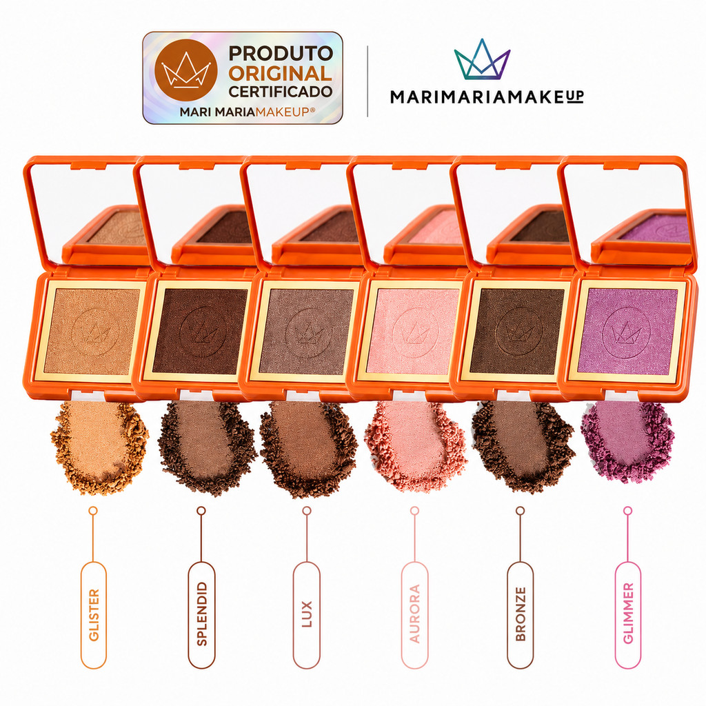 Iluminador Mari Maria Divine Glow Alta Pigmentação Glow Intenso Longa Duração - Compacto
