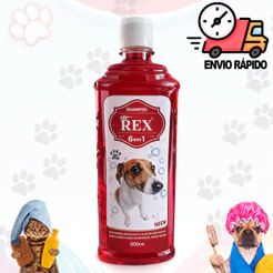 Shampoo Rex 6 em 1 Cachorro Cães Cheiroso Limpeza Completa