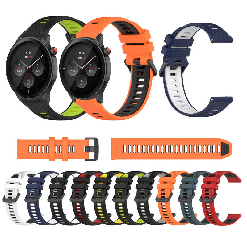 Para Huami Amazfit GTR 3 4 3pro 4pro 2 2E Mini Pulseira De Silicone Esportes Duas Cores