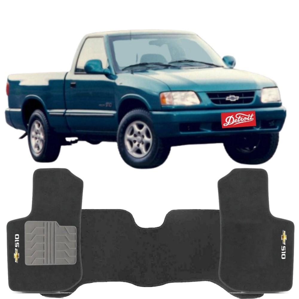 Tapete Chevrolet S10 1995 a 2011 Tevic TVGM2526G Carpete Grafite