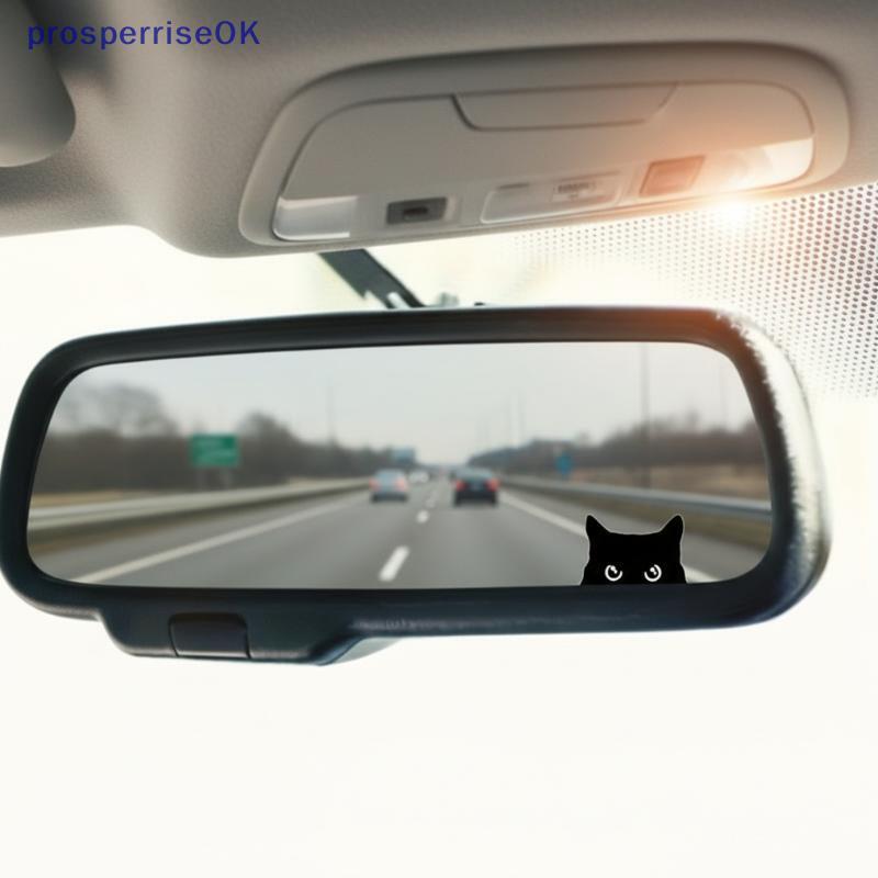 [newpros] Decalques De Janela Com Design De Gato Stiers De Carro Cat Peeping À Prova D'água Duráveis Para Acessórios Aut