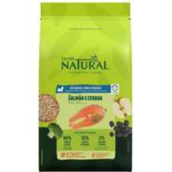 Ração para Cães Adultos Raças Mini e Pequena Sabor Salmão e Cevada 2,5Kg Guabi Natural