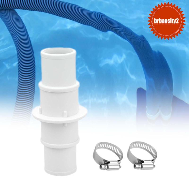 [Brbaosity2] 2 Peças Piscina Mangueira Conector Adaptador De Acoplamento Substituição De Borracha Flexível Acessórios Pl