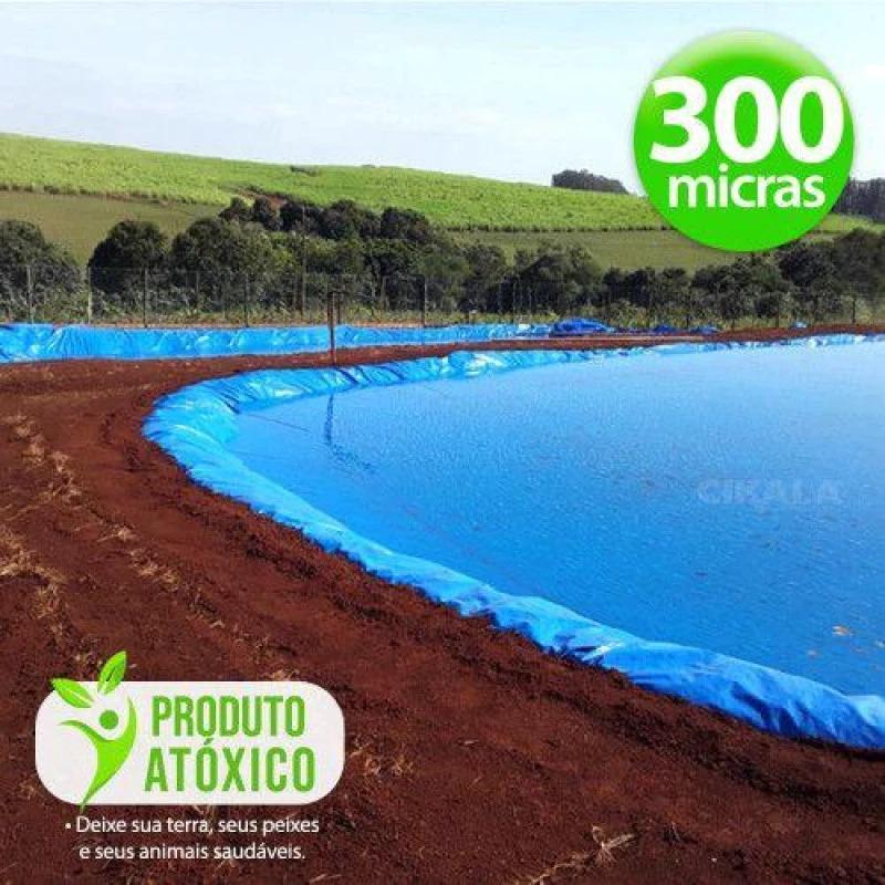Lona para Tanques e Lagos CK300 Azul 8x8 M 300 Micras Impermeabilidade para Aquicultura