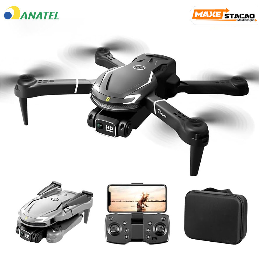 Novo Drone Aéreo V88 8K HD Dupla Lente Quadcopter Profissional com Evitar Obstáculos