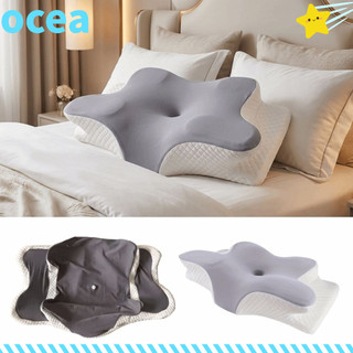 Fronha Cervical OCEA , De Espuma Viscoelástica Com Absorção De Umidade Em Tecido De Resfriamento , Capa De Almofada De T