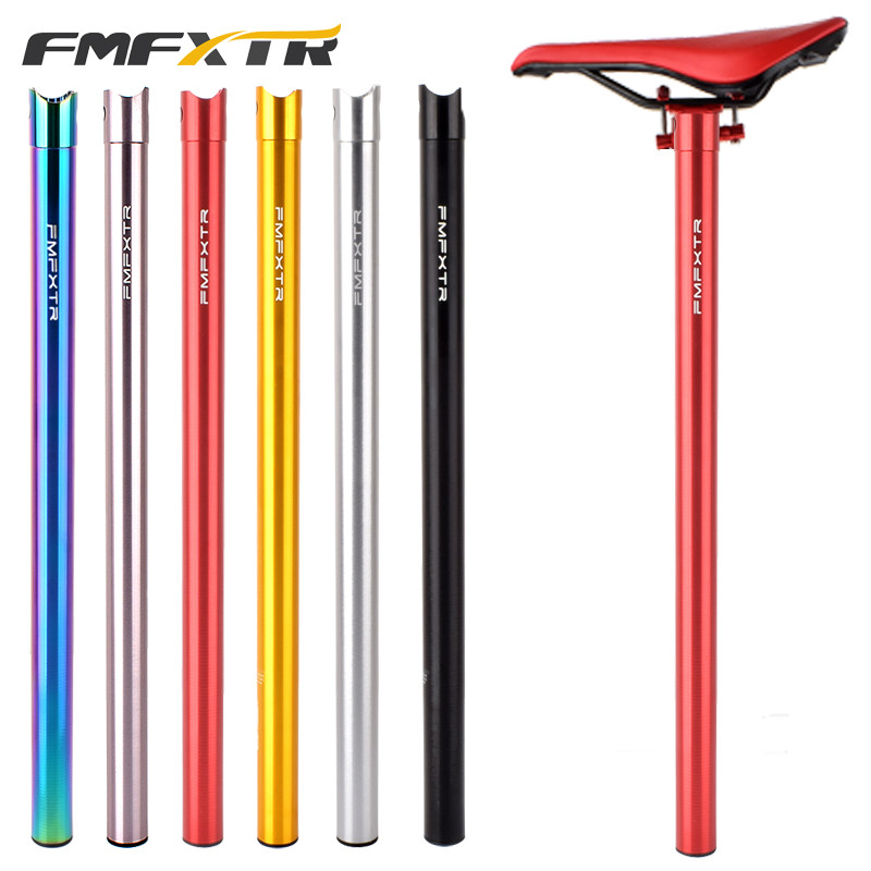 FMF dobrável bicicleta elétrica selim Ultra-leve selim 33.9*600 flor de ameixa tubo selim companhia aérea 412 acessórios