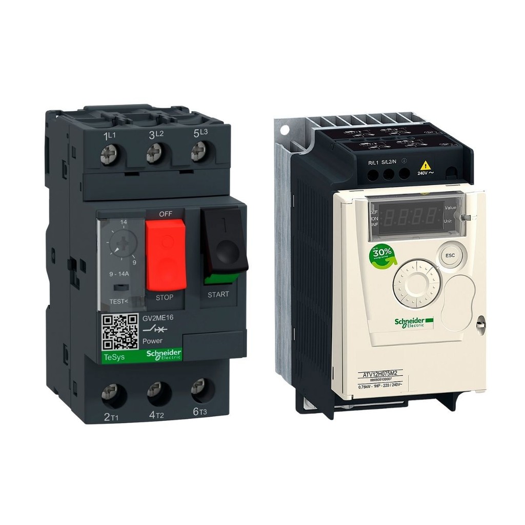 Kit Inversor Frequência  + Disjuntor Motor Schneider