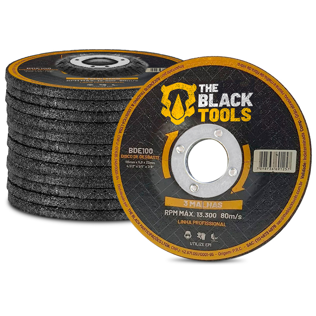 Kit 10 Disco De Desbaste 115mm Flap 4.1/2 Grão 80 em Oferta na Shopee