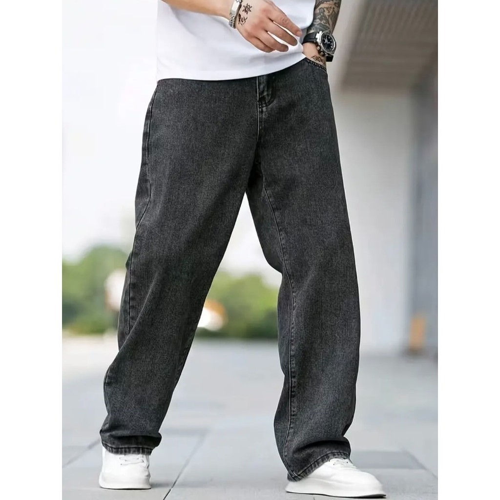 Calça Denim Baggy Masculina Balão Larga Carpenter Tecido Premium Dazzling