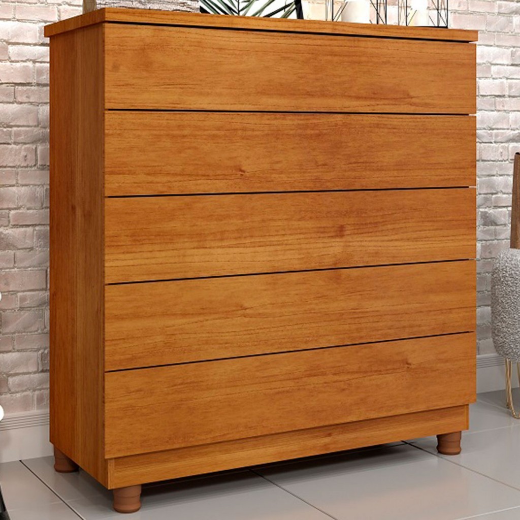 Cômoda Dona Premium 5 Gavetas - Pnr Móveis em Oferta na Shopee