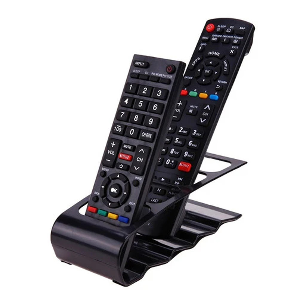 Suporte Porta Controle Remoto TV Ar Condicionado Organizador 4 Divisórias Sala Quarto  Nano Shop
