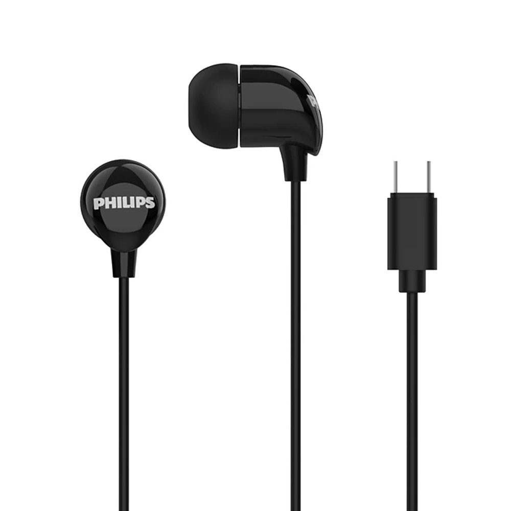 Fone de ouvido com microfone preto USB-C TAE2146BK Philips em Oferta na Shopee