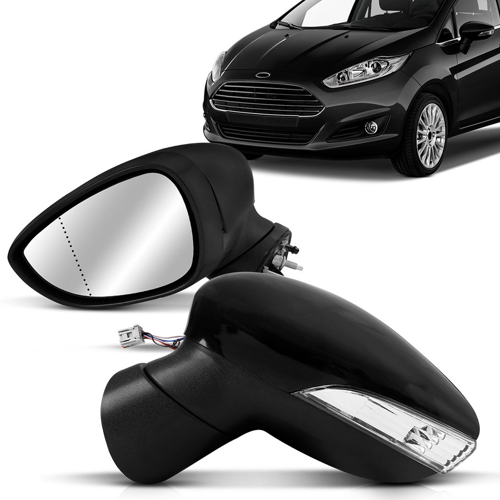 Par Retrovisor New Fiesta 2011 2012 2013 2014 2015 2016 2017 2018 2019 Elétrico Com Pisca