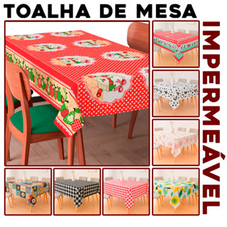 Toalha de Mesa Plástico Térmica Impermeável Premium para Mesas 4 CadeiraS / 6 Cadeiras / 8 Cadeiras em Oferta na Shopee