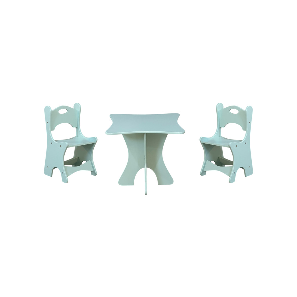 Conjunto Infantil MDF Mesa 2 Cadeiras Montagem Fácil