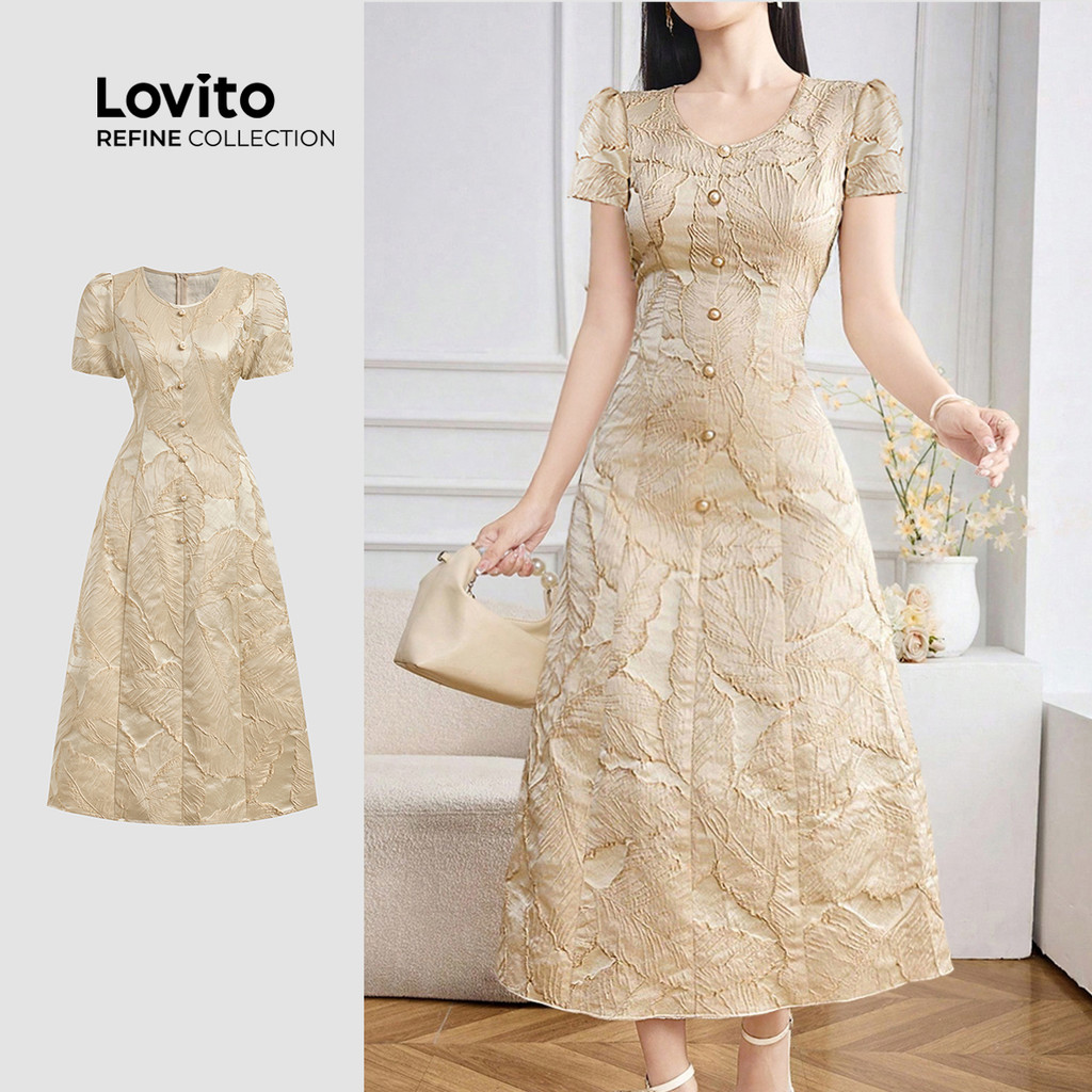 Vestido elegante de manga curta com decote em V e frente-DRR18BR139