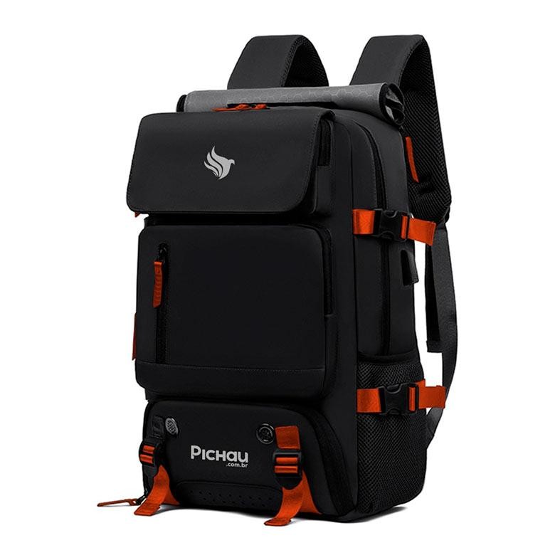 Mochila Pichau Vulcan, Preto e Vermelho, PCH-VULC-BL01 em Oferta na Shopee
