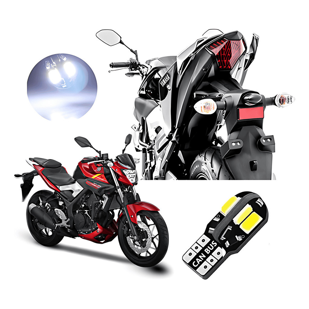 Lâmpada Led Placa Moto Mt 03 R3 Mt 07 1 Peça