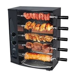 Churrasqueira a Gás Rotativa Arke Vitta Premium-05, 5 Espetos