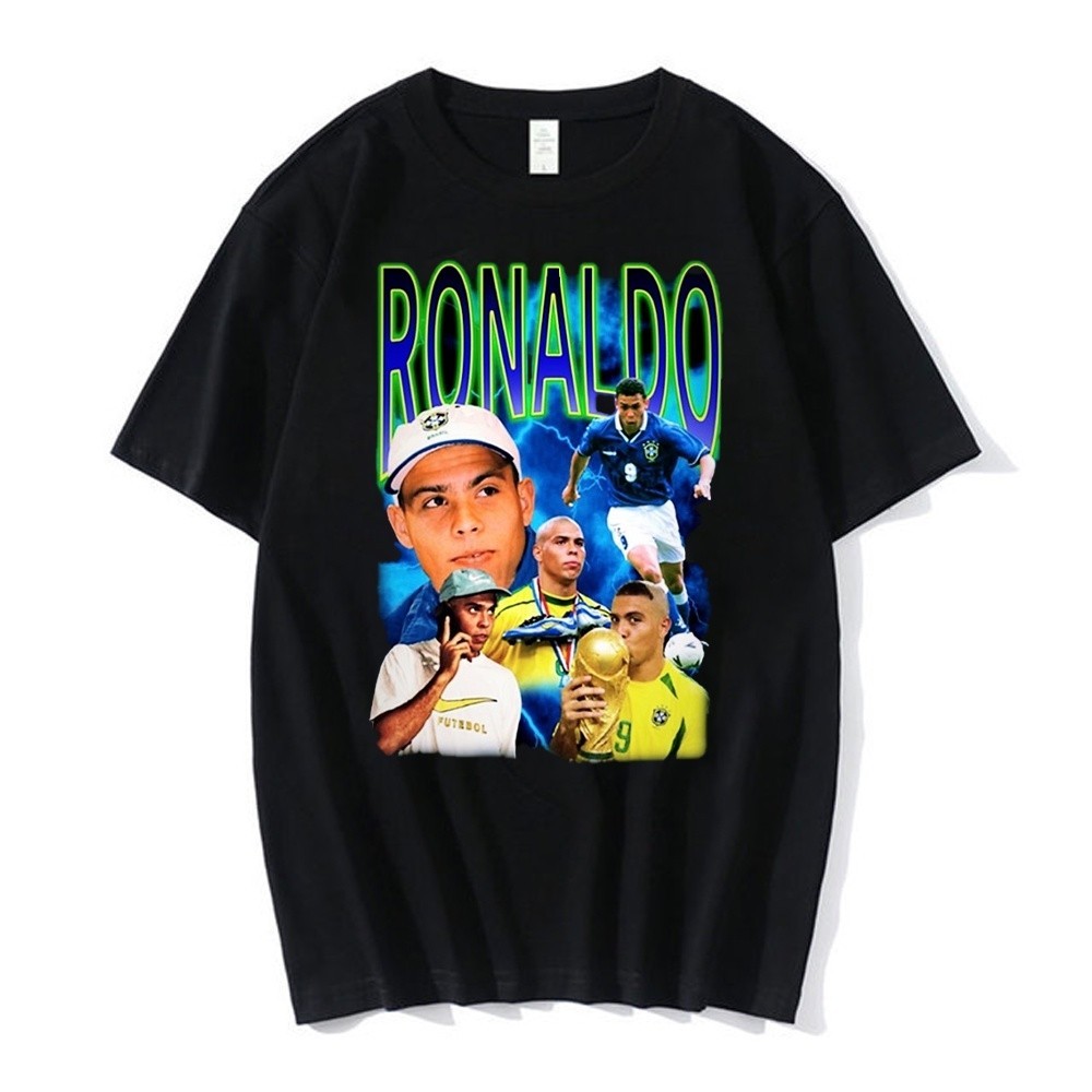 Camiseta Premium Ronaldo Fenômeno R9 Algodão 30.1 Futebol Lançamento 2024 Envio Imediato