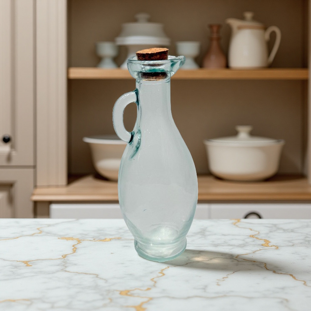 Galheteiro almotolia Vidro de grau comestível transparente Lata de óleo