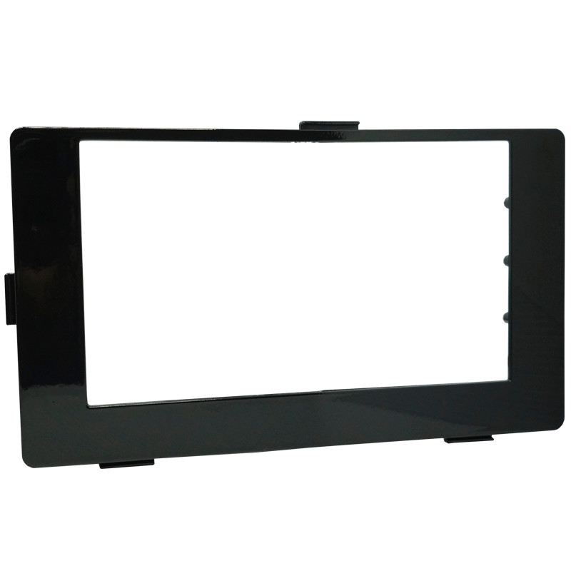 Moldura 2 Din Corolla 2018 Black Piano Painel Central Mp5 Dvd Som Expex Novum Epx327