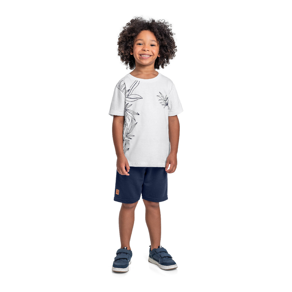 Conjunto Camiseta e Bermuda Menino Bee Loop