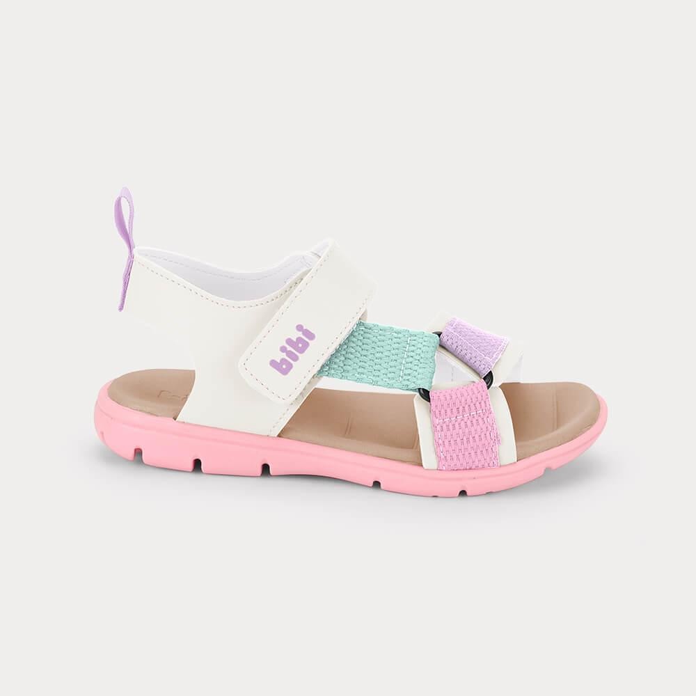 Sandália Infantil Bibi Sandals Kids Rosa com Bege em Oferta na Shopee