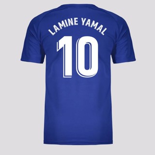 Camisa Barcelona Juvenil 10 Lamine Yamal Azul em Oferta na Shopee