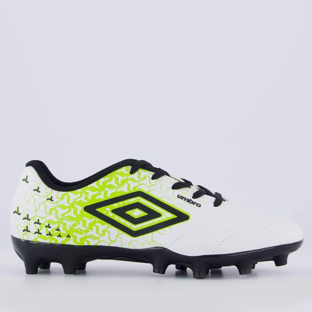 Chuteira Umbro Class Neo Campo Juvenil Branca e Ve