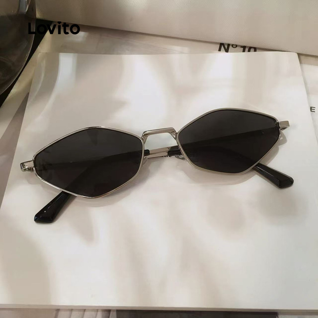 Detalhes do Lovito Óculos Casuais simples LFA99039