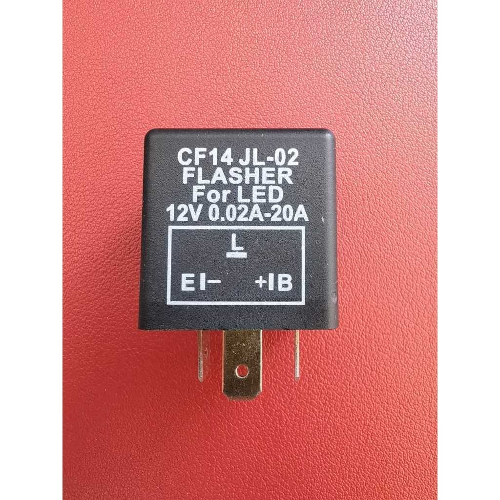 KIT 10 20 30 40 50 FLASHER PARA LED 12V 3P 3 Pinos LED PISCA FAROL RELÉ Flash Universal Luz Controle Sinal SETA VEICULAR