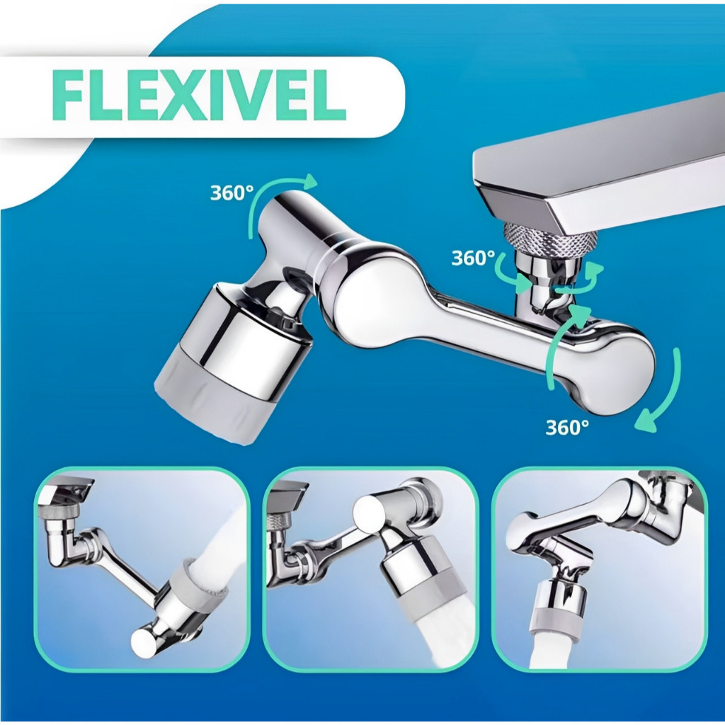 Adaptador Extensor Arejador Torneira Giratório 180° Articulado Bico Pia Cozinha Banheiro em Oferta na Shopee