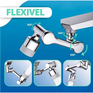 Adaptador Extensor Arejador Torneira Giratório 180° Articulado Bico Pia Cozinha Banheiro