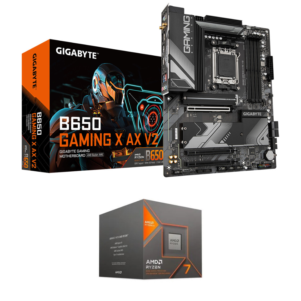 Kit Placa-Mãe B650 Gaming X Ax V2+Ryzen 7 8700G
