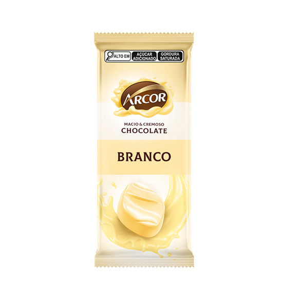 Chocolate Branco Arcor 80g em Oferta na Shopee