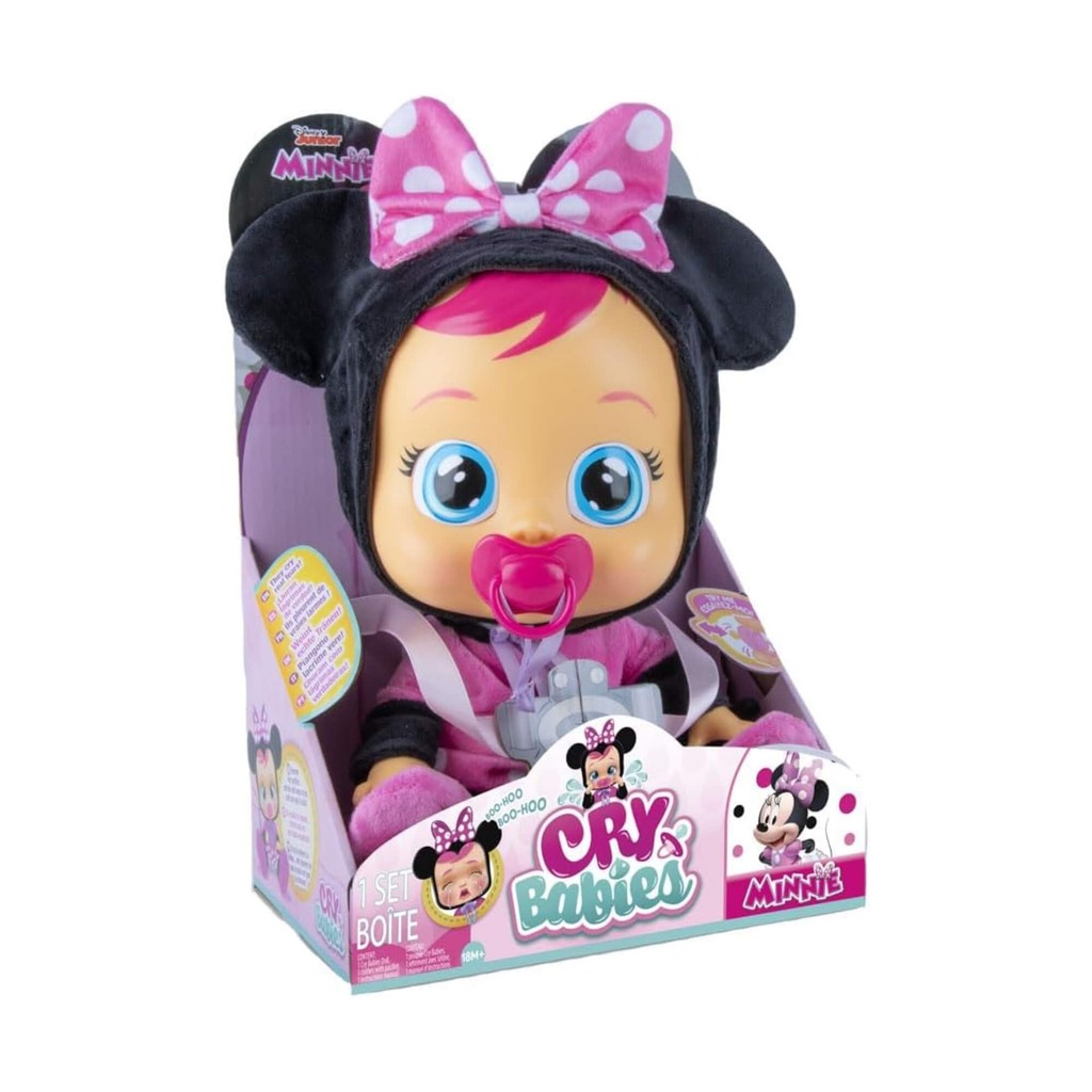 Brinquedo Infantil Boneca Cry Babies Minnie - Chora e Emite sons Multikids - BR1420 em Oferta na Shopee