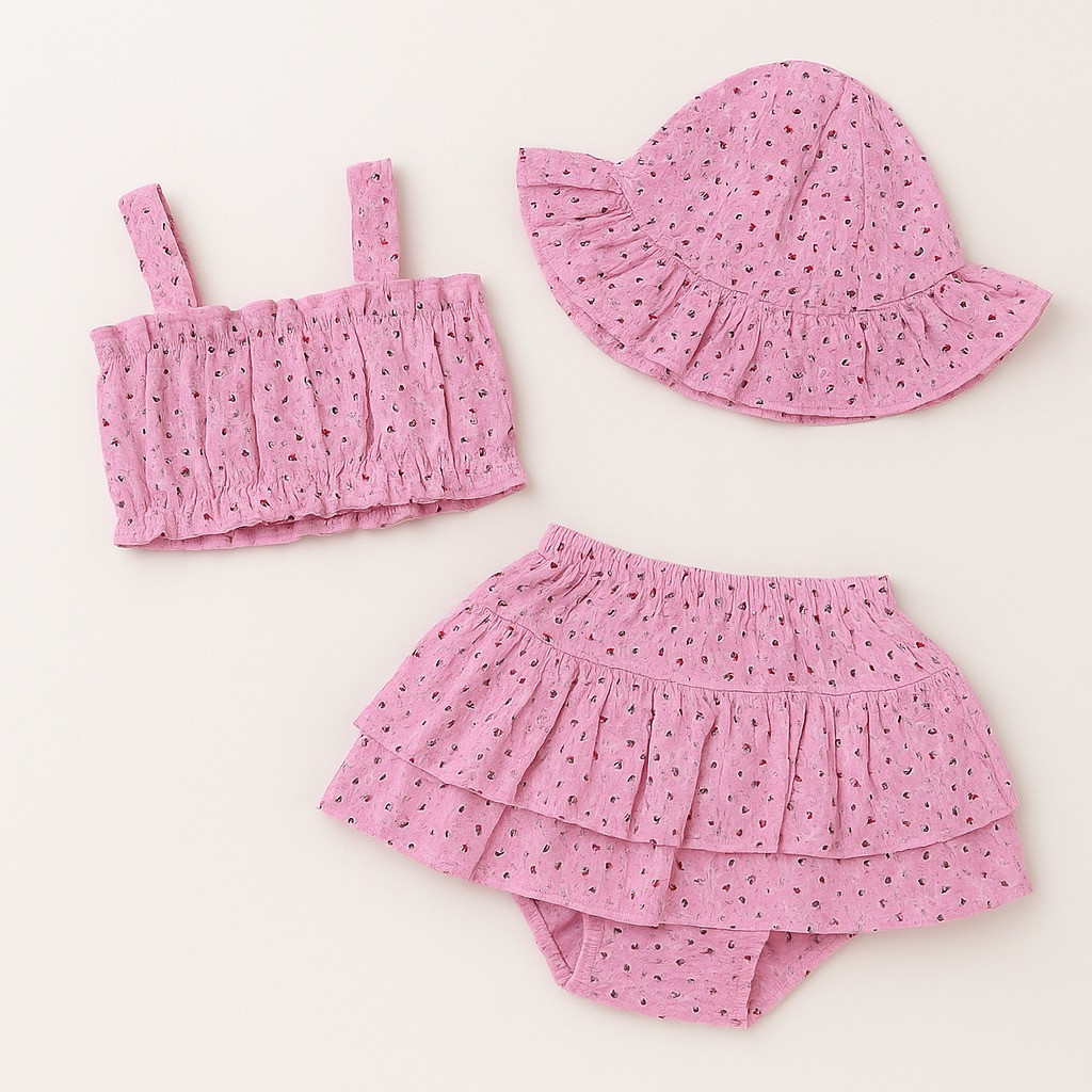 Conjunto Bebe Verão Menina Banho De Sol Estampas Sortidas em Oferta na Shopee