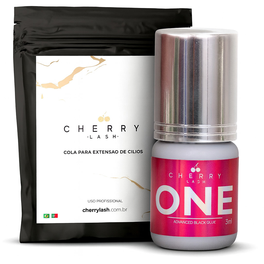 Cola Adesivo One Cherry Extensão De Cílios Alta Retenção Umidade Alongamento De Cilios Fio Volume