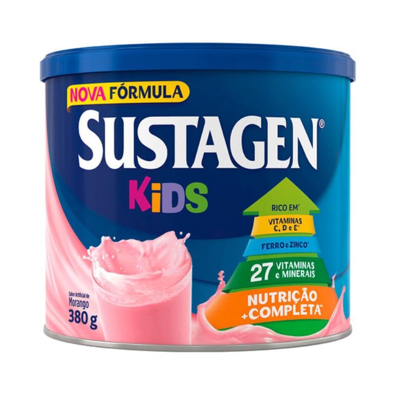 Complemento Alimentar Sustagen Kids Sabor Morango 380g