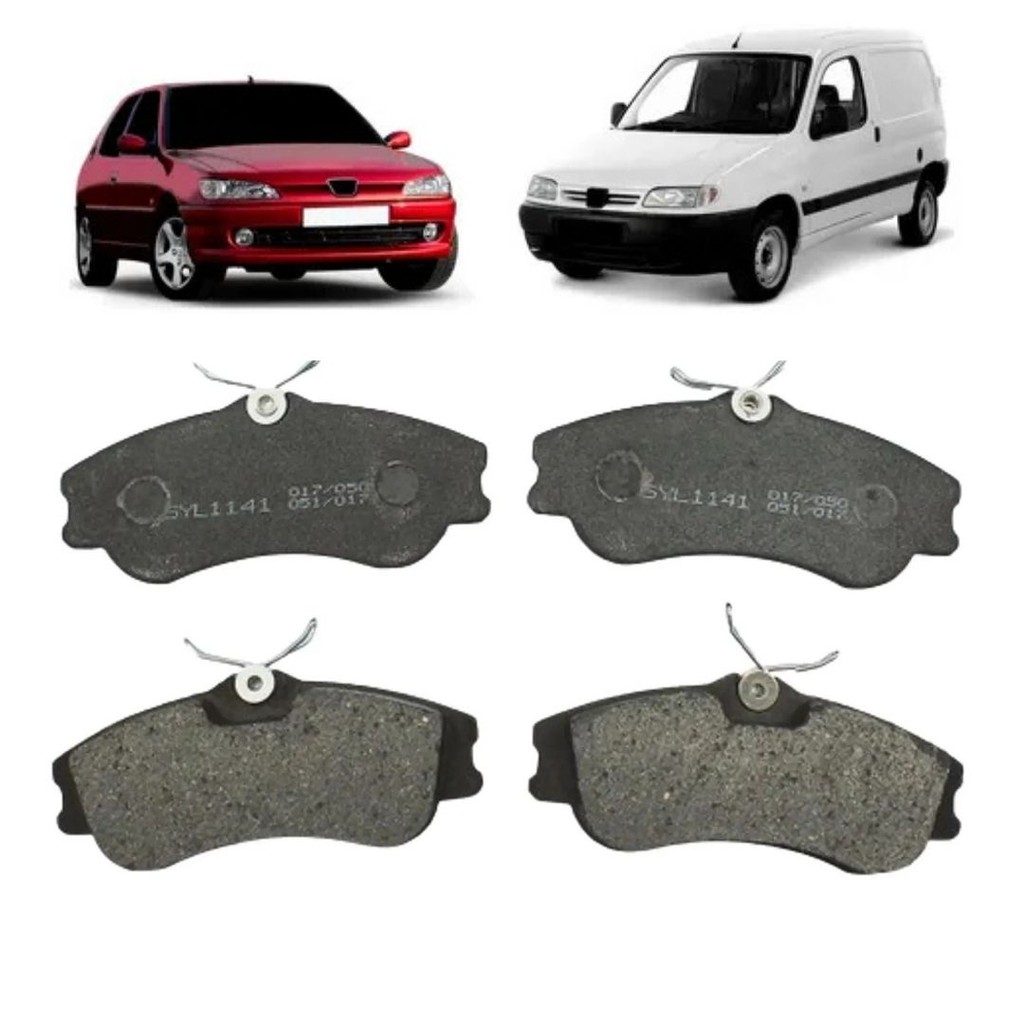 Pastilha Freio Dianteiro Peugeot 306 Partner 1.1 1.4 1.8 1.9 Sistema Girling Xsara 1.4 1.6 1.8 1.9