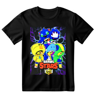 Camiseta  Leon Tubarão Brawl Stars Infantil Jogo Game 100% Algodão em Oferta na Shopee