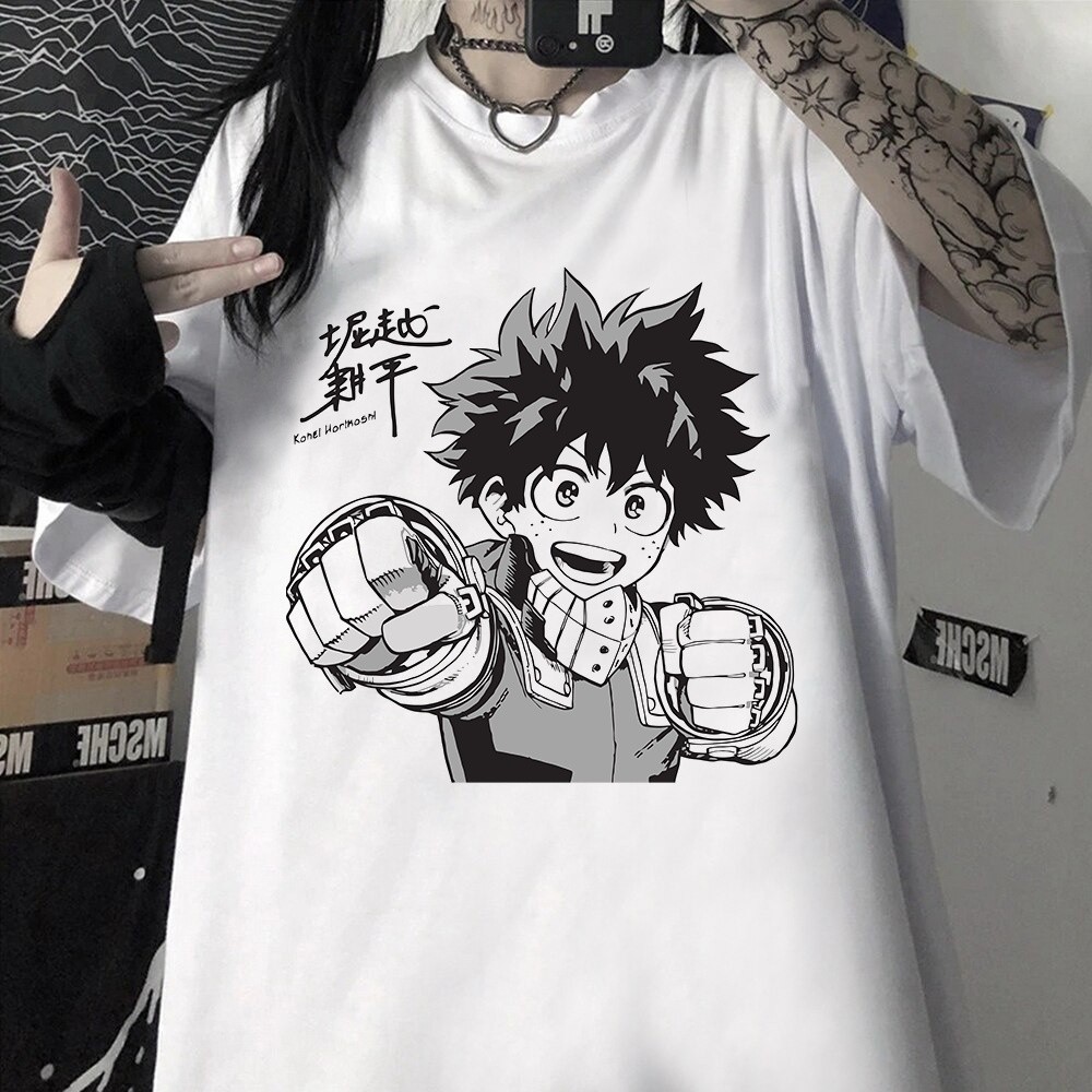Camiseta Anime Boku no Hero Academia Camisa Deku Midoriya My hero Academia Unissex