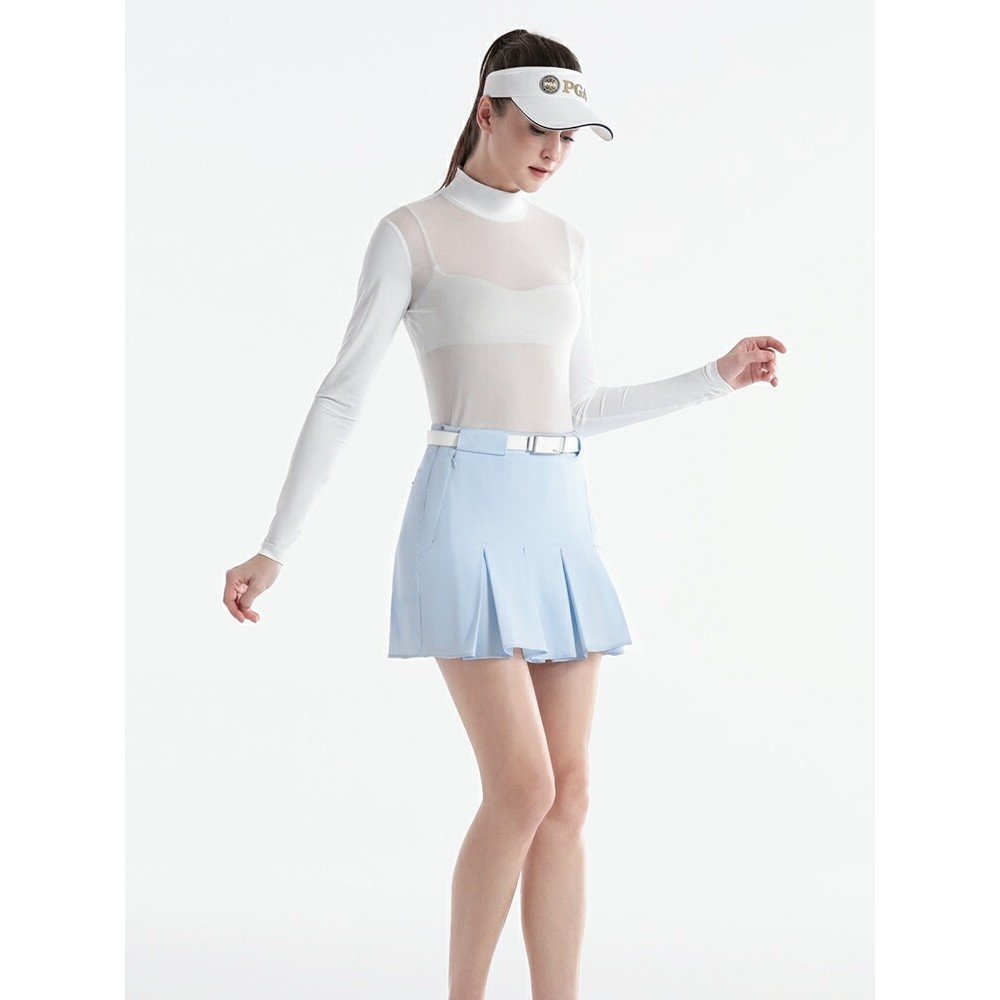 PGA Golf manga comprida camiseta senhoras protetor solar roupas verão de secagem rápida respirável topo versão coreana c