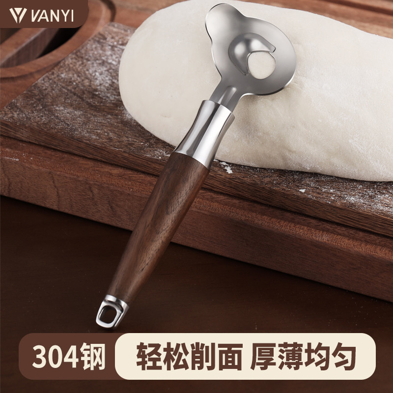 Faca de corte de macarrão de aço inoxidável 304 Ferramenta útil para uso doméstico Shanxi Macarrão à moda antiga Restaur
