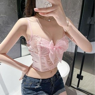 Puro desejo doce menina roupa interior espinha de peixe espartilho seios pequenos reunidos espartilho interno renda esti