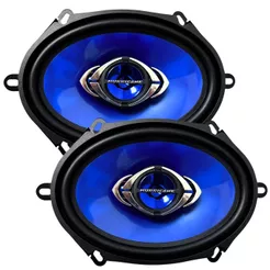 Alto Falante 5x7 Polegadas Hurricane 130W Rms CM57 Quadriaxial 260W Pico Par