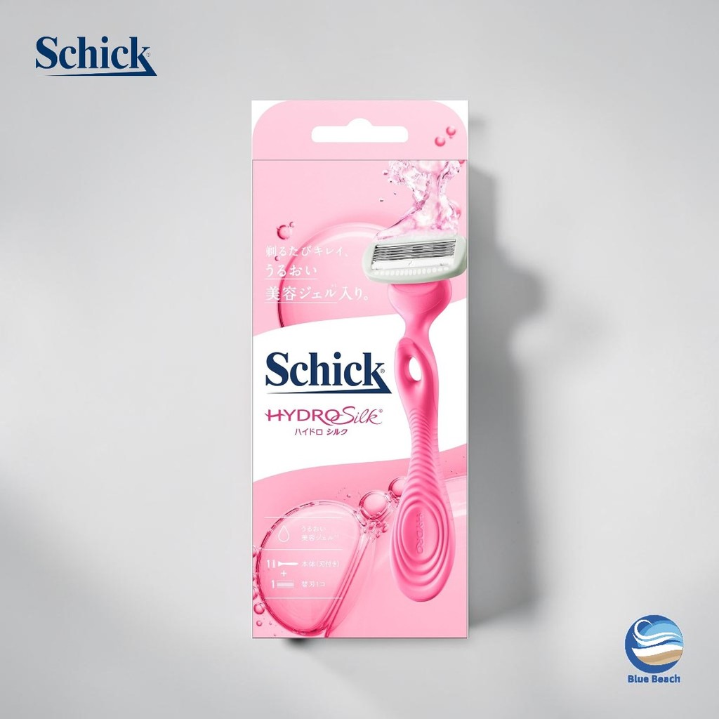 Schick Hydro Silk Razor/5 Laminas/6 Ingredientes de Beleza/Gel Hidratante/HYDS-050/Original